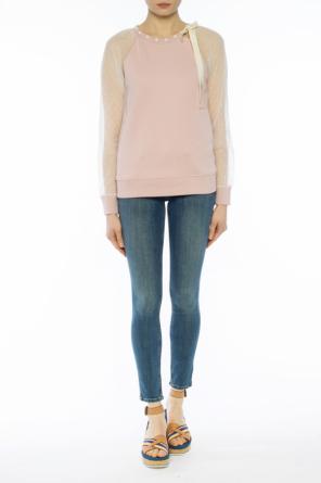 Sweatshirt with sheer sleeves, zdjęcie 2 Sweatshirt with sheer sleeves od Valentino Red